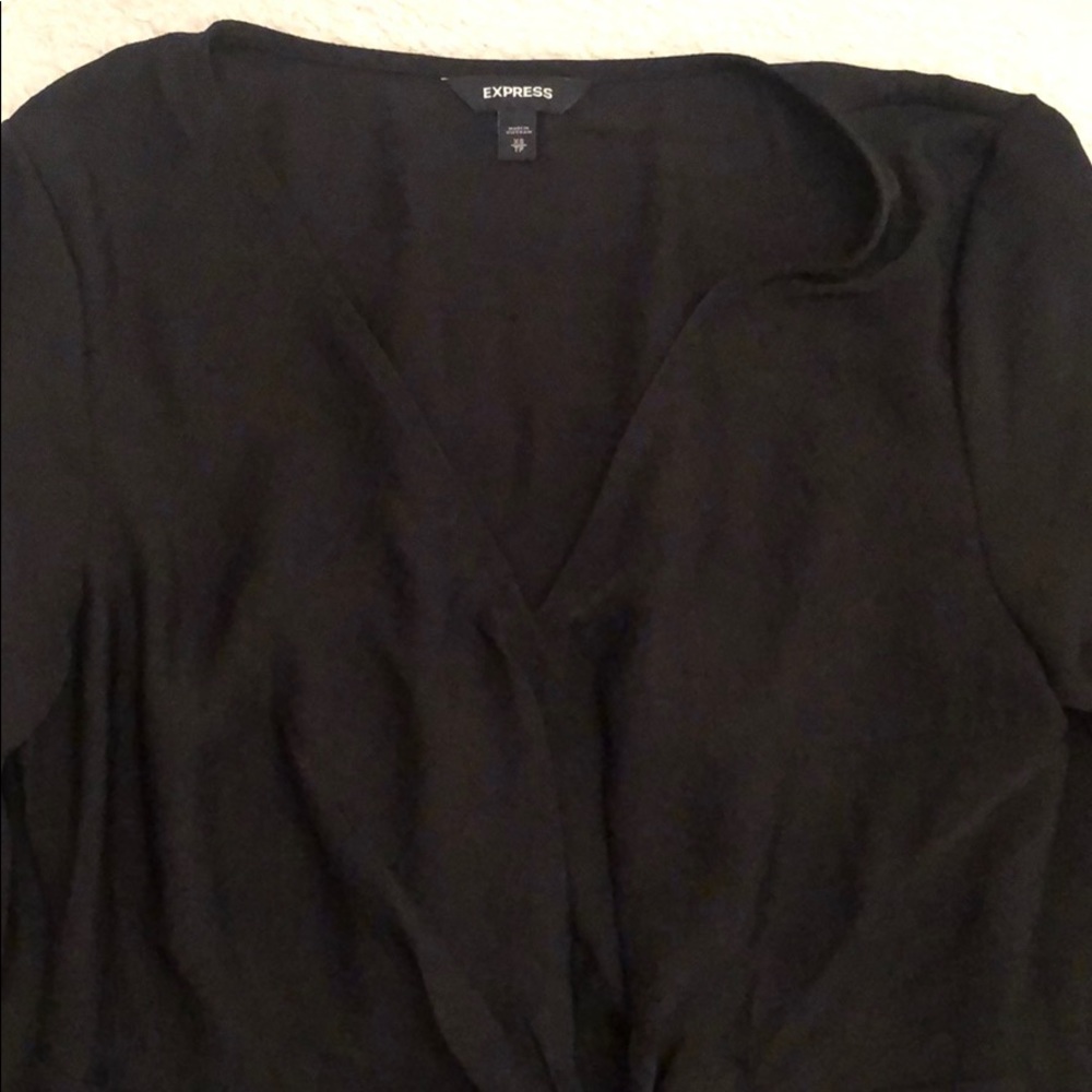 Express Aline black dress